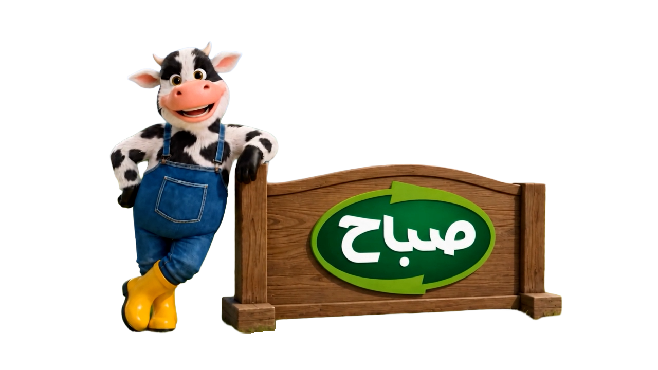 گاو صباح کنار تابلو برند